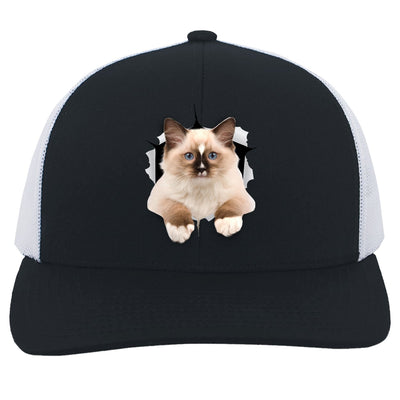 Ragdoll Cutie - Navy/White 104C Trucker Snap Back