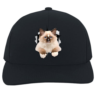 Ragdoll Cutie - Navy 104C Trucker Snap Back
