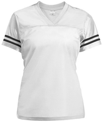 Custom Template - White/Black LST307 Sport-Tek Ladies' Replica Jersey