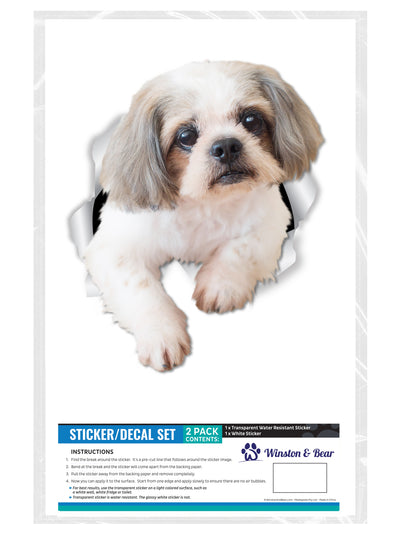 Curious Shih tzu Decals