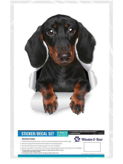 Cute Dachshund Decal..