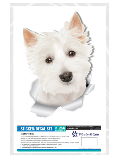 Cute Westie Decals