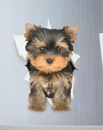 Adorable Yorkie Decals - Yorkshire Terrier