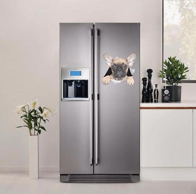 Brown French Bulldog Decals