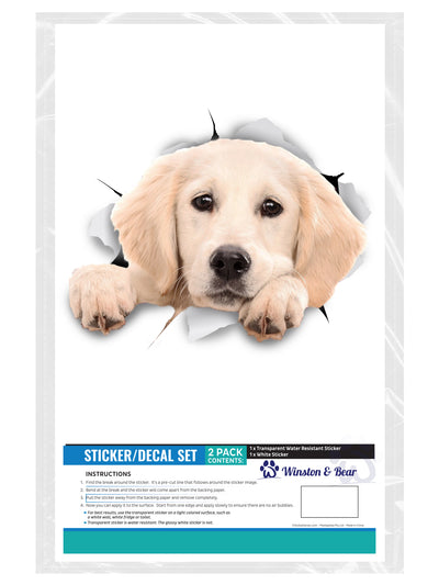 Peeking Labrador Decals