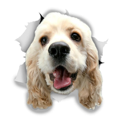 White Cocker Spaniel Decals