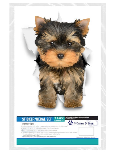 Adorable Yorkie Decals - Yorkshire Terrier