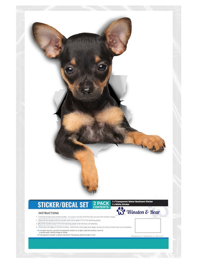 Toy Terrier Puppy Decals