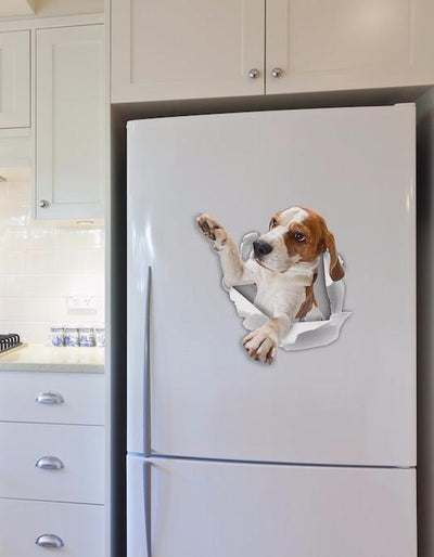 Reaching Beagle Decals