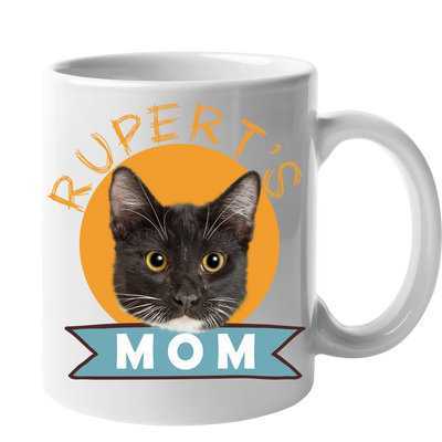 Custom Your Pet White Mug - Mom/Dad/Best Friend