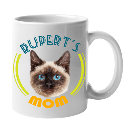 Custom Your Pet White Mug - Mom/Dad/Best Friend