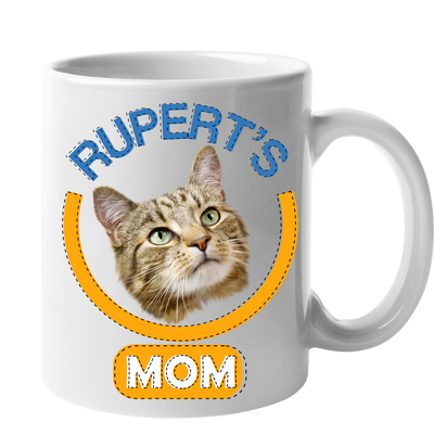 Custom Your Pet White Mug - Mom/Dad/Best Friend