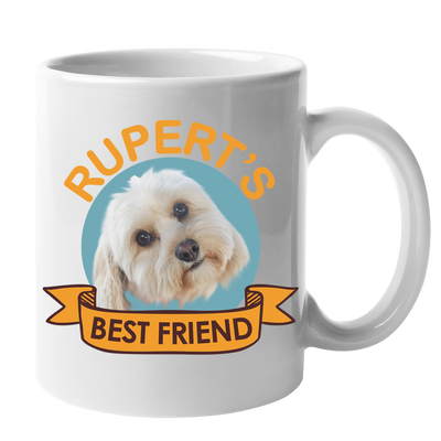 Custom Your Pet White Mug - Mom/Dad/Best Friend