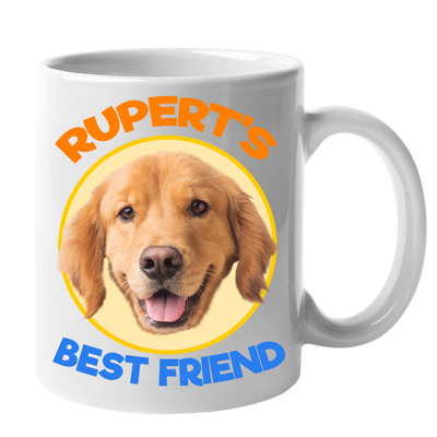 Custom Your Pet White Mug - Mom/Dad/Best Friend