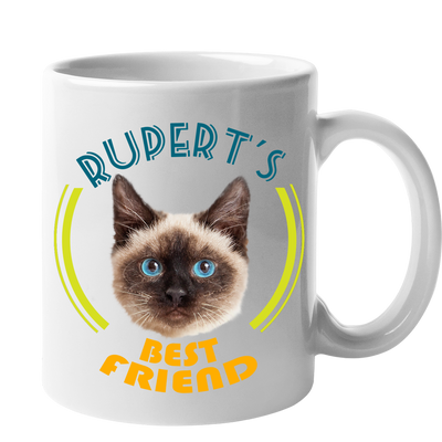 Custom Your Pet White Mug - Mom/Dad/Best Friend