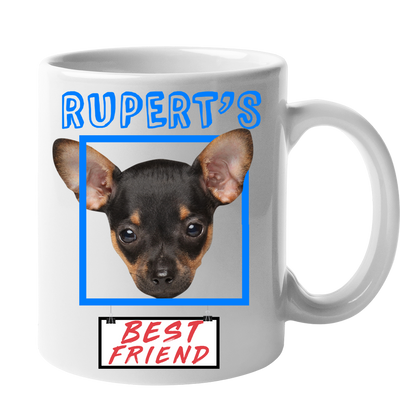 Custom Your Pet White Mug - Mom/Dad/Best Friend