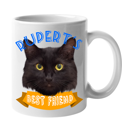 Custom Your Pet White Mug - Mom/Dad/Best Friend