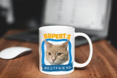 Custom Your Pet White Mug - Mom/Dad/Best Friend