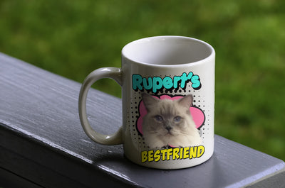 Custom Your Pet White Mug - Mom/Dad/Best Friend