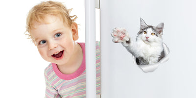 Reaching Maine Coon Cat Decals