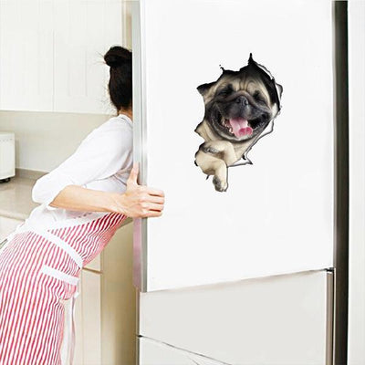 Laughing Pug Decals
