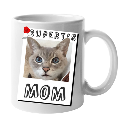 Custom Your Pet White Mug - Mom/Dad/Best Friend