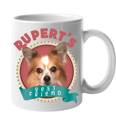 Custom Your Pet White Mug - Mom/Dad/Best Friend