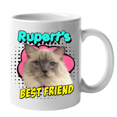 Custom Your Pet White Mug - Mom/Dad/Best Friend