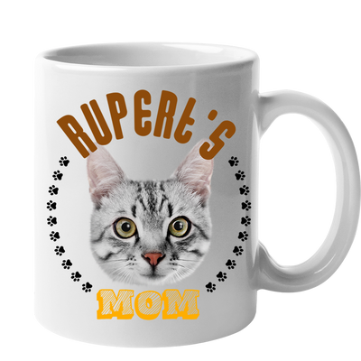 Custom Your Pet White Mug - Mom/Dad/Best Friend