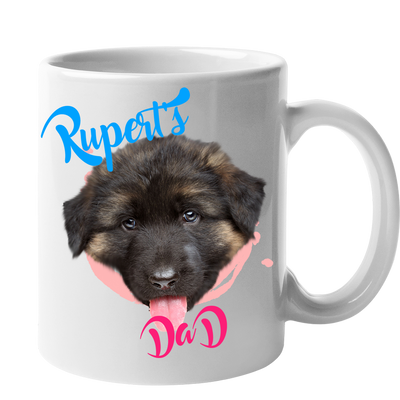 Custom Your Pet White Mug - Mom/Dad/Best Friend