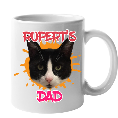 Custom Your Pet White Mug - Mom/Dad/Best Friend