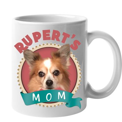 Custom Your Pet White Mug - Mom/Dad/Best Friend