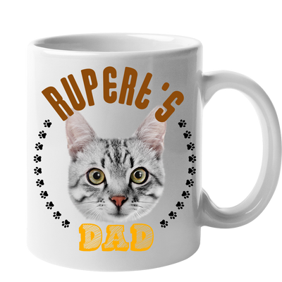 Custom Your Pet White Mug - Mom/Dad/Best Friend