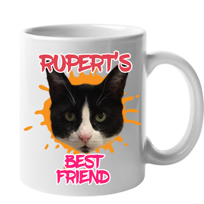 Custom Your Pet White Mug - Mom/Dad/Best Friend