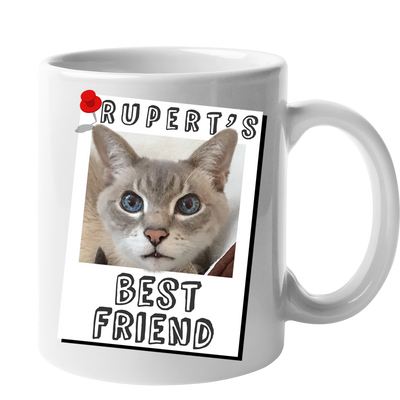 Custom Your Pet White Mug - Mom/Dad/Best Friend