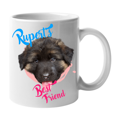Custom Your Pet White Mug - Mom/Dad/Best Friend