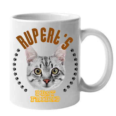 Custom Your Pet White Mug - Mom/Dad/Best Friend