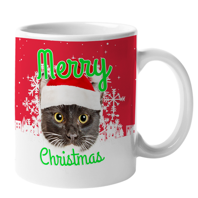 Custom Your Pet Christmas White Mug