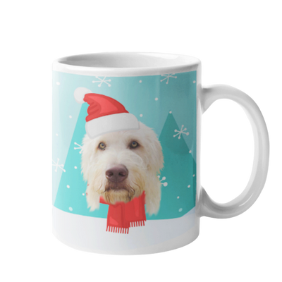 Custom Your Pet Christmas White Mug