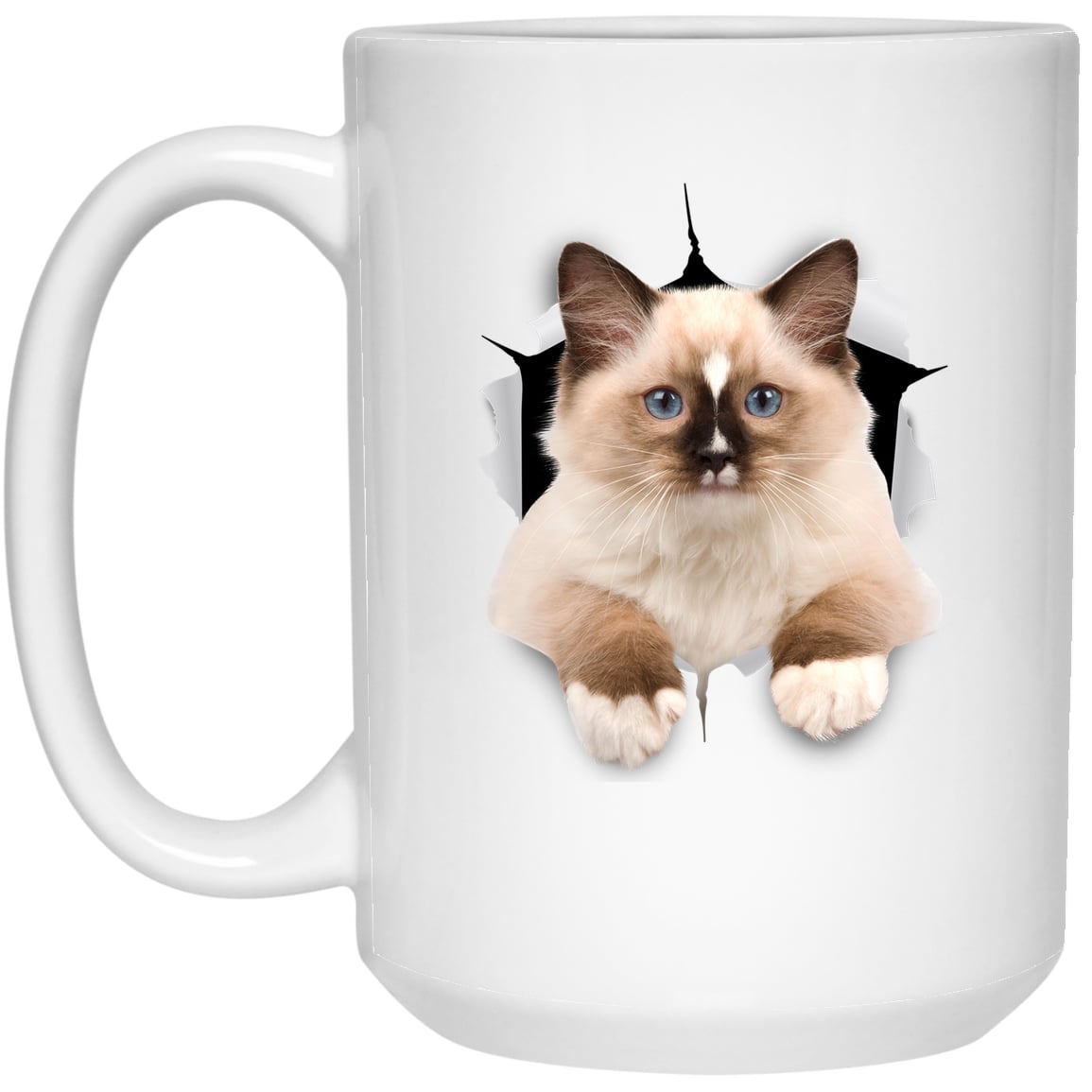 Ragdoll Cutie - White 21504 15oz White Mug