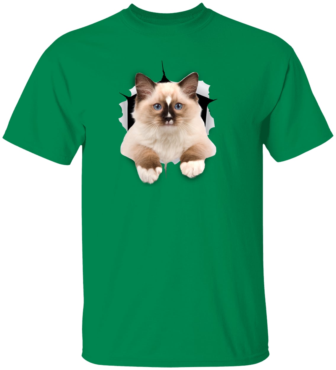 Ragdoll Cutie - Turf Green G500 Gildan 5.3 oz. T-Shirt