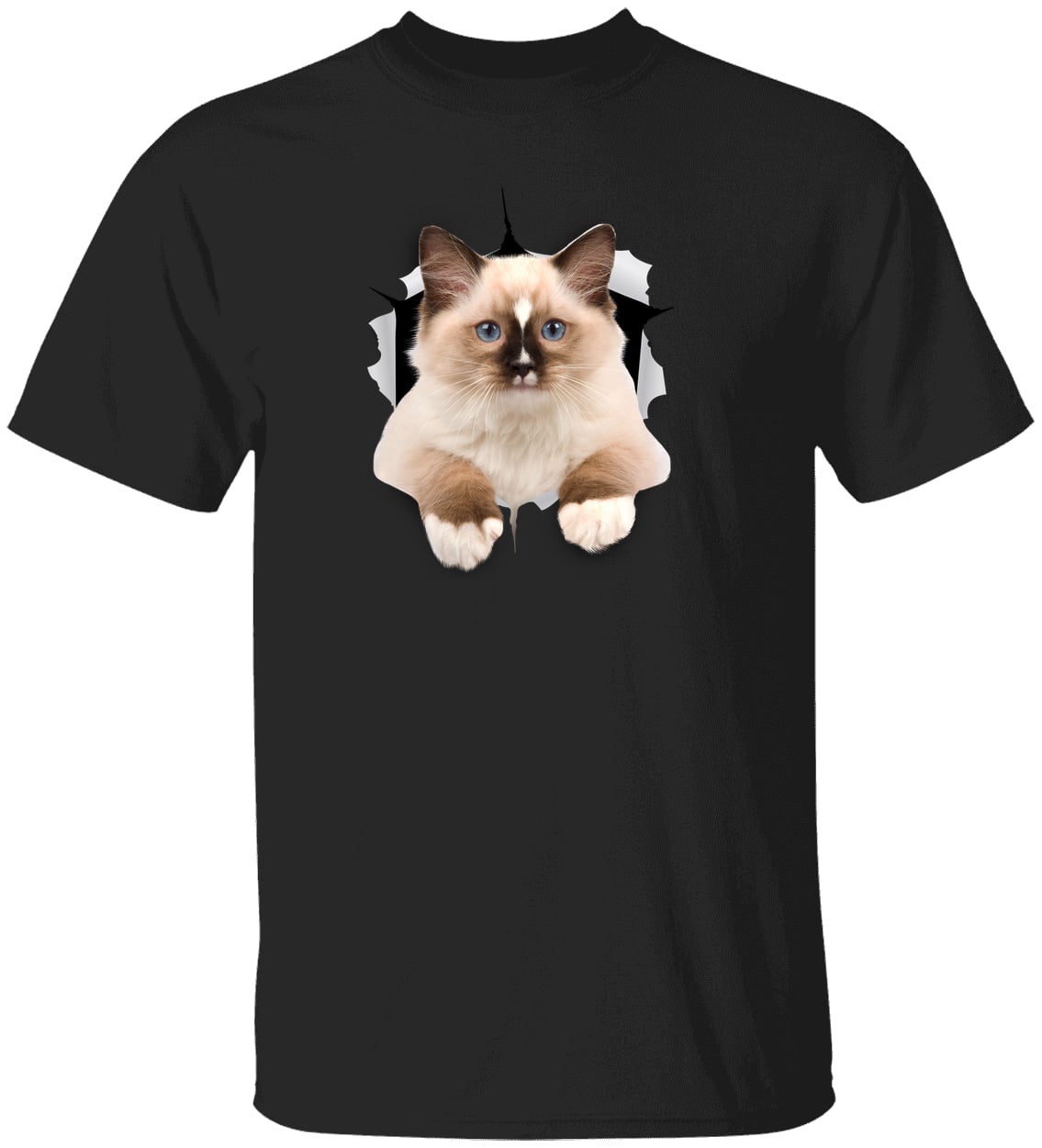 Ragdoll Cutie - Black G500 Gildan 5.3 oz. T-Shirt