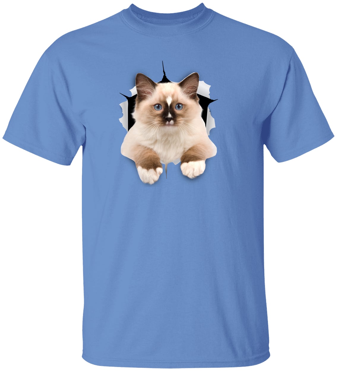 Ragdoll Cutie - Carolina Blue G500 Gildan 5.3 oz. T-Shirt