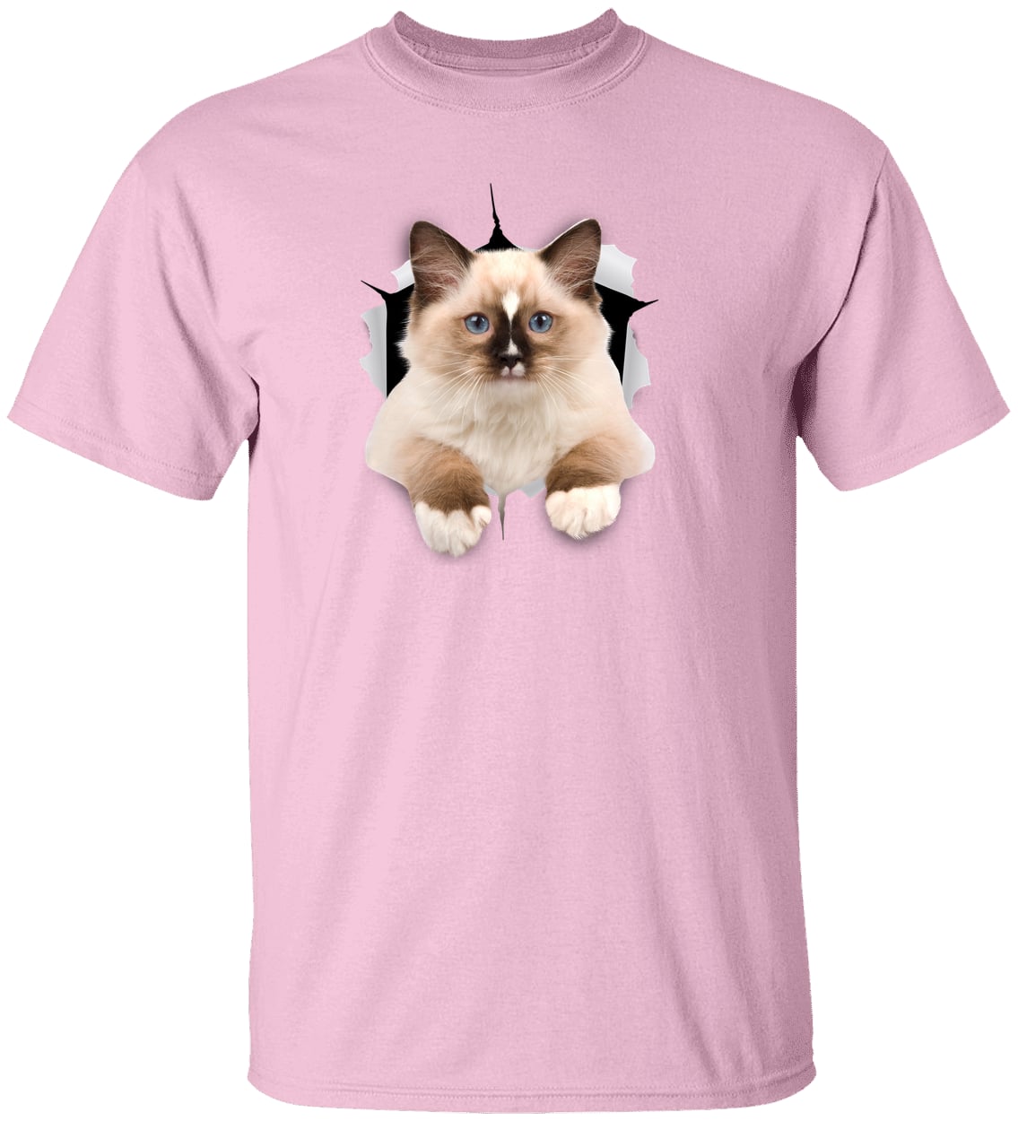 Ragdoll Cutie - Light Pink G500 Gildan 5.3 oz. T-Shirt