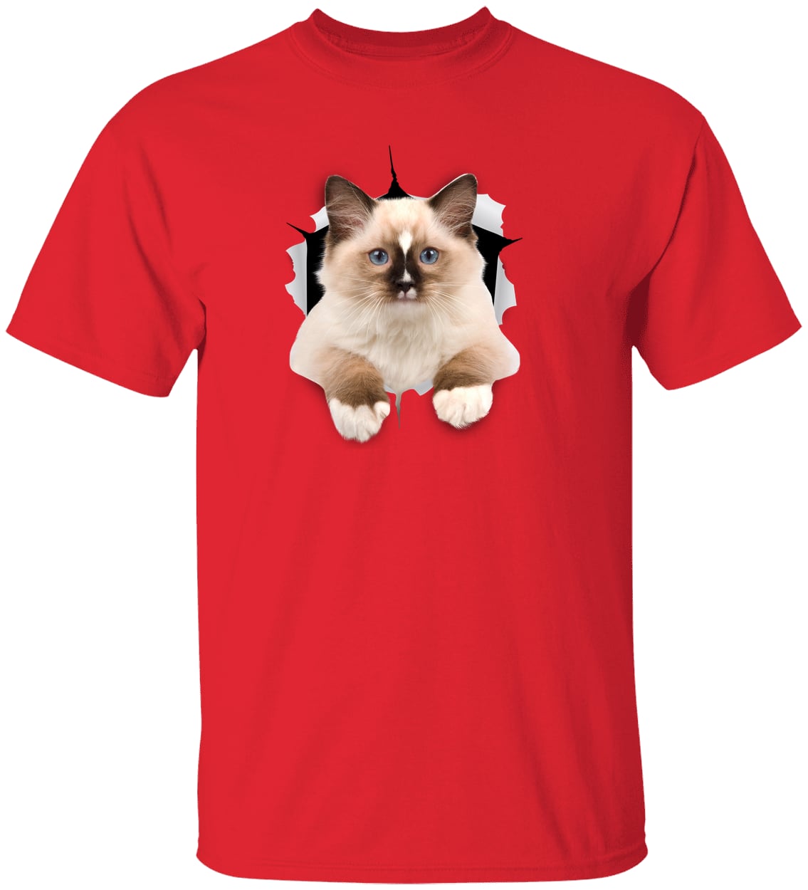 Ragdoll Cutie - Red G500 Gildan 5.3 oz. T-Shirt