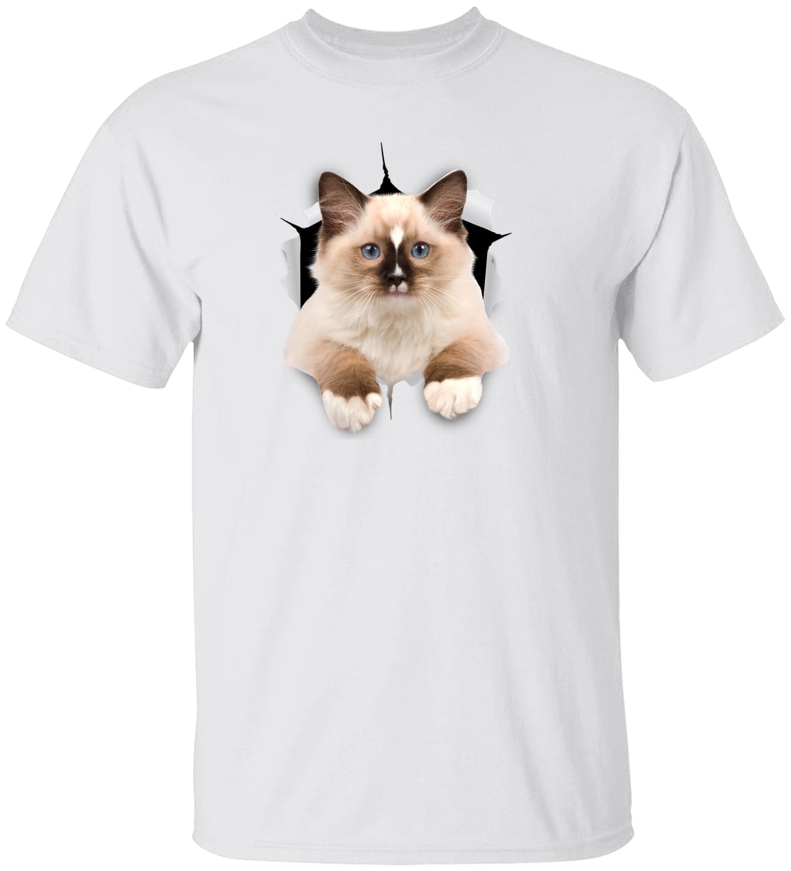 Ragdoll Cutie - White G500 Gildan 5.3 oz. T-Shirt