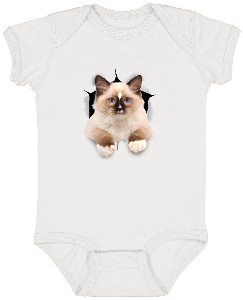 Ragdoll Cutie - White 4424 Infant Fine Jersey Bodysuit
