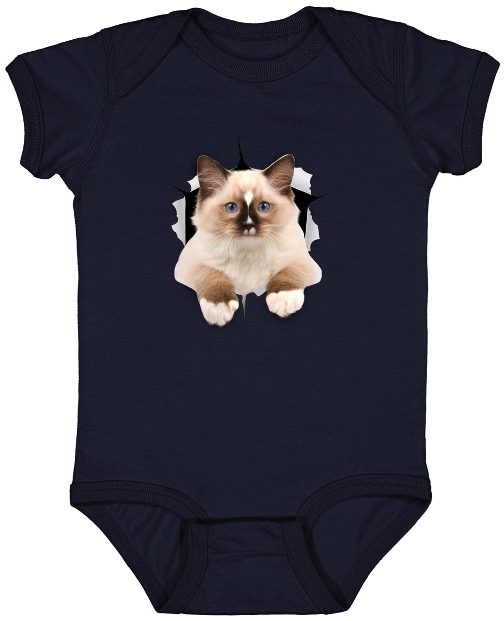 Ragdoll Cutie - Navy 4424 Infant Fine Jersey Bodysuit