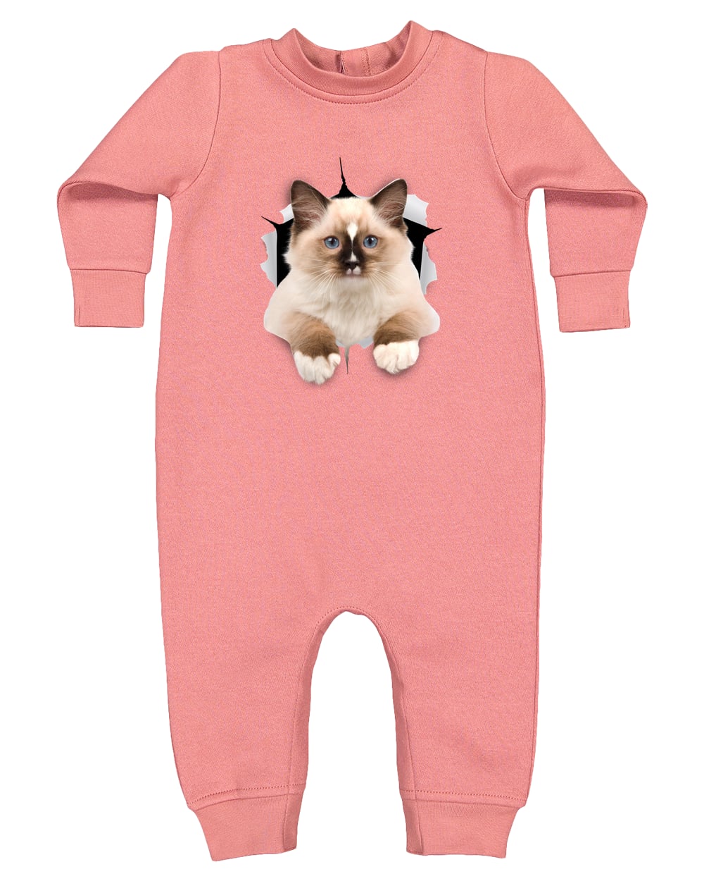 Ragdoll Cutie - Mauvelous 4447 Rabbit Skins Infant Fleece One-Piece Bodysuit