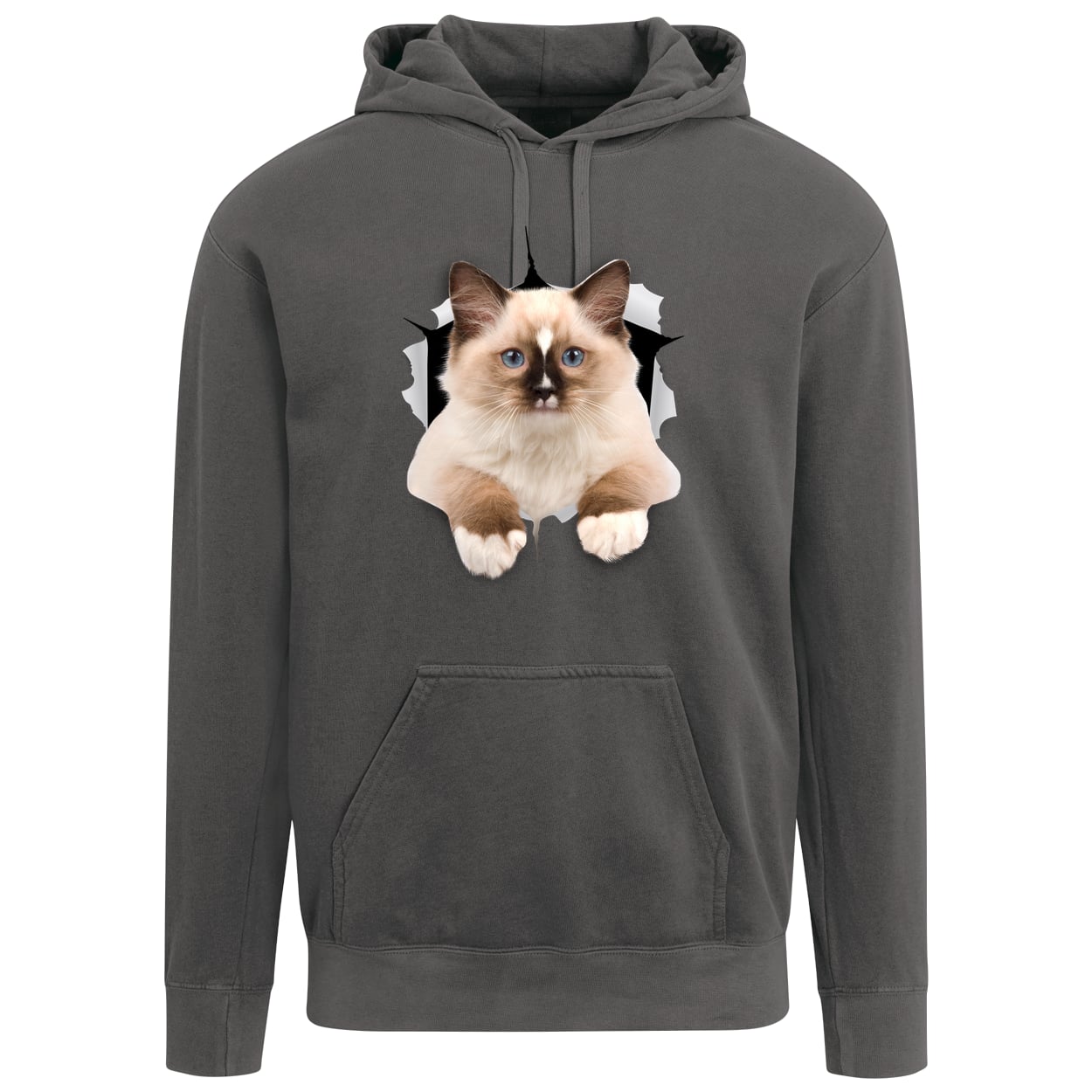 Ragdoll Cutie - Pepper 1567 Comfort Colors Garment-Dyed Adult Hoodie